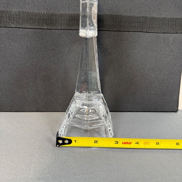 Clear Glass Cross Tabletop Decor Religious Christian Display Stand - Picture 8 of 8